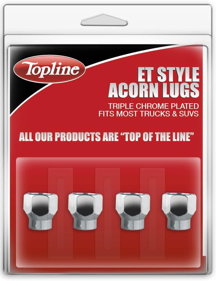 מוצרי Topline C7607-0-4P | Premium Chrome ET סגנון פתיחה בלוטות פתיחה | 12x1.50 R.H. גודל חוט